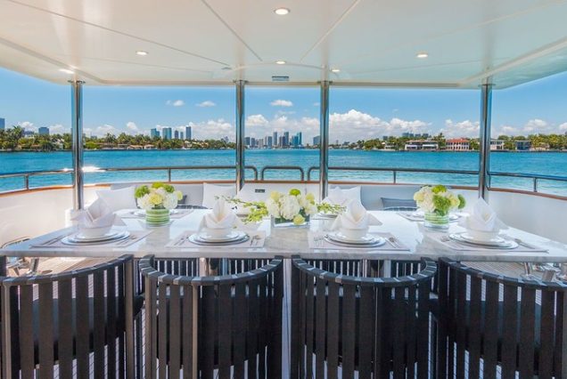 110ft Horizon “The Nirvana” grand boarding entrance with access to all decks