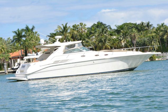 Sun Dancer 48ft Sea Ray Poseidon stylish yacht available for charter in Miami