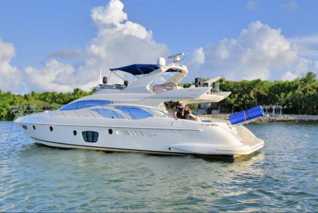 La Dolce Vita 70ft Azimut luxury yacht available for charter in Miami