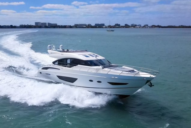 Luxury 74ft Princess SnowBird Miami yacht rental