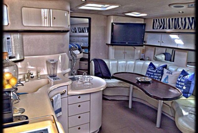 Sun Dancer 48ft Sea Ray Poseidon fully equipped galley integrated with salon