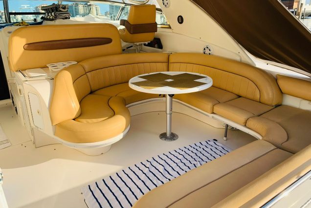Sun Dancer 48ft Sea Ray Poseidon modern outdoor area with comfortable seating