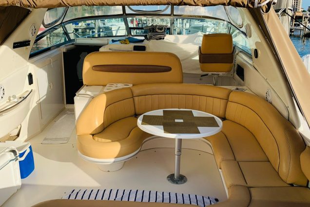 Sun Dancer 48ft Sea Ray Poseidon modern outdoor area with comfortable seating