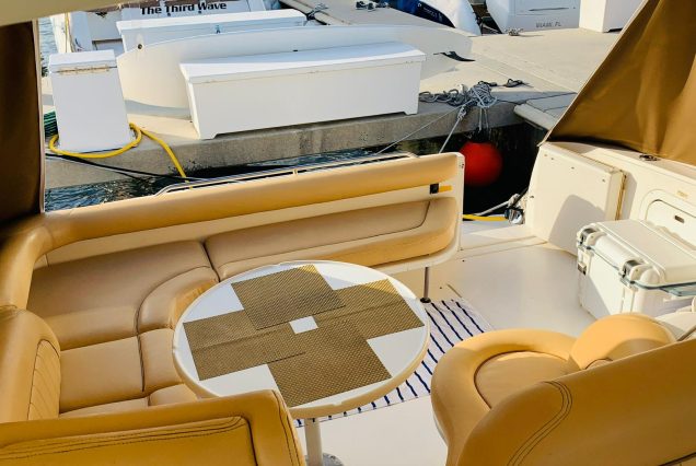 Sun Dancer 48ft Sea Ray Poseidon modern outdoor area with comfortable seating