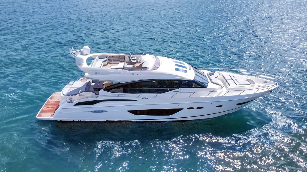 Luxury 74ft Princess SnowBird Miami yacht rental