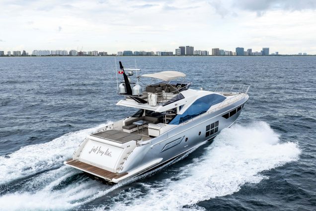72ft Azimut “Water You Doing” luxury yacht available for charter in Miami