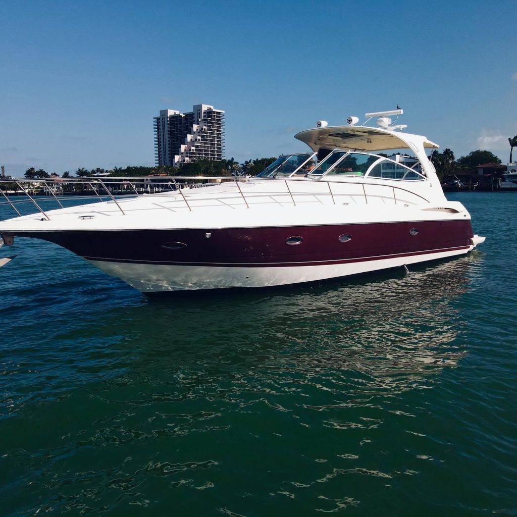 50ft Cruiser Yacht luxury boat available for charter in Miami waters