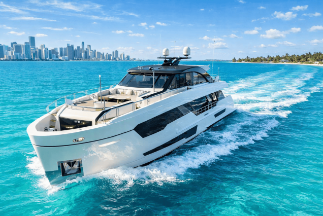 VIP 95ft Ocean Alexander Yacht With Jacuzzi ultra-luxury yacht available for charter in Miami