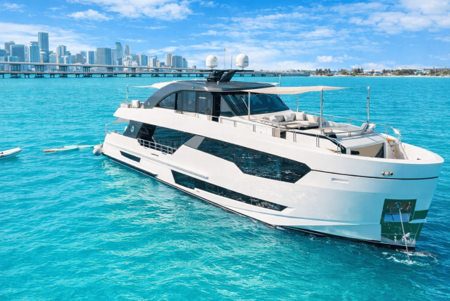 VIP 95ft Ocean Alexander Yacht With Jacuzzi ultra-luxury yacht available for charter in Miami