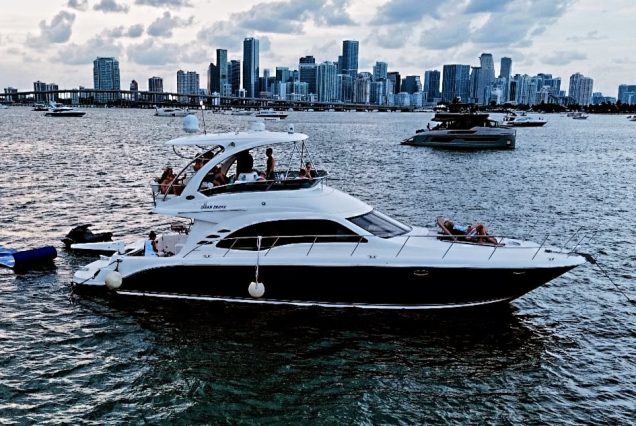 54ft Sea Ray (Sedan Bridge) premium yacht available for charter in Miami