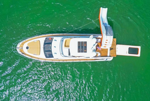 65ft Azimut Ram with waterslide and water pool Miami yacht rental