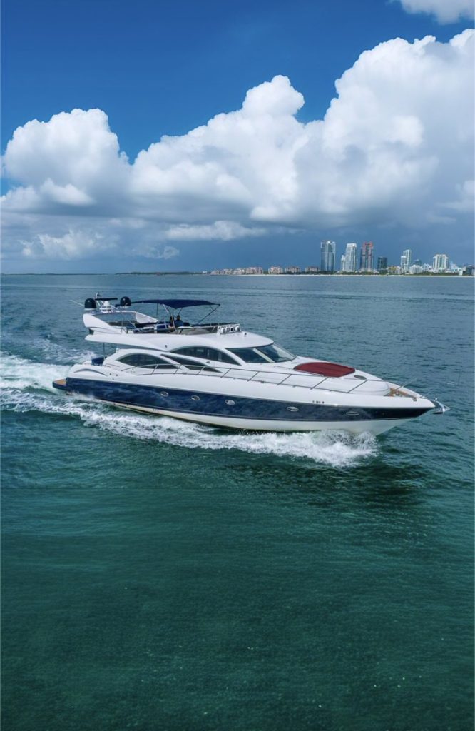 80ft Sunseeker Manhattan SlipTease luxury yacht available for charter in Miami