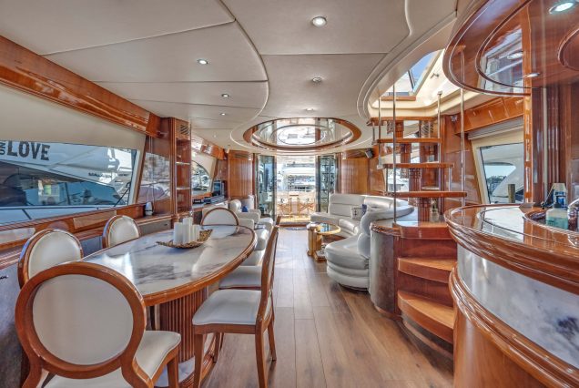 90ft Azimut Dream With Jacuzzi internal stairs to upper deck Miami Marina rental