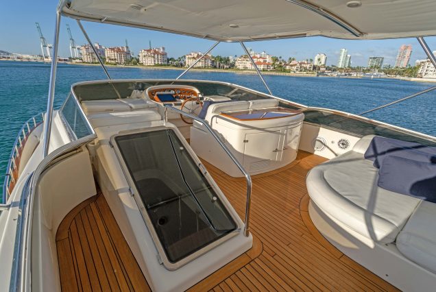90ft Azimut Dream With Jacuzzi flybridge Miami Marina sunset cruise