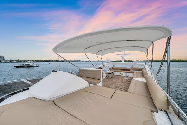 70ft Sunseeker Playhouse elevated lounge offering panoramic ocean and skyline views