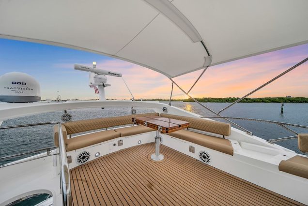 70ft Sunseeker Playhouse elevated lounge offering panoramic ocean and skyline views