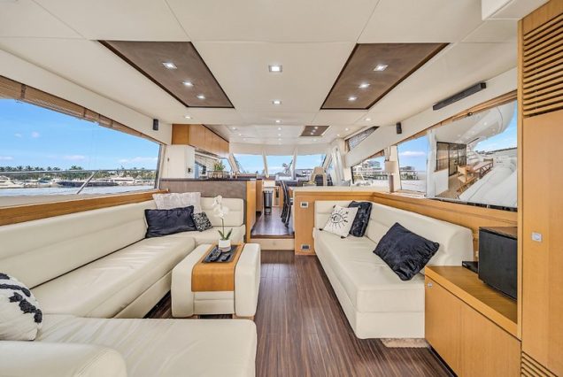 70ft Sunseeker Playhouse stylish indoor salon with comfortable seating