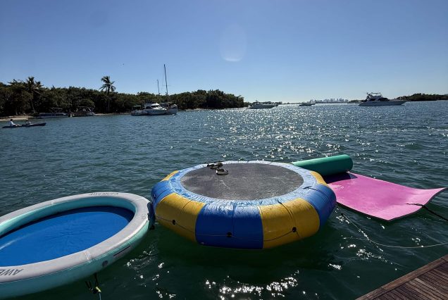 70ft Azimut WARRIOR II swim platform with direct access to the water and premium water toys.