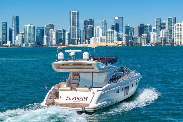 55ft Azimut El-Faraon Miami luxury yacht available for charter.