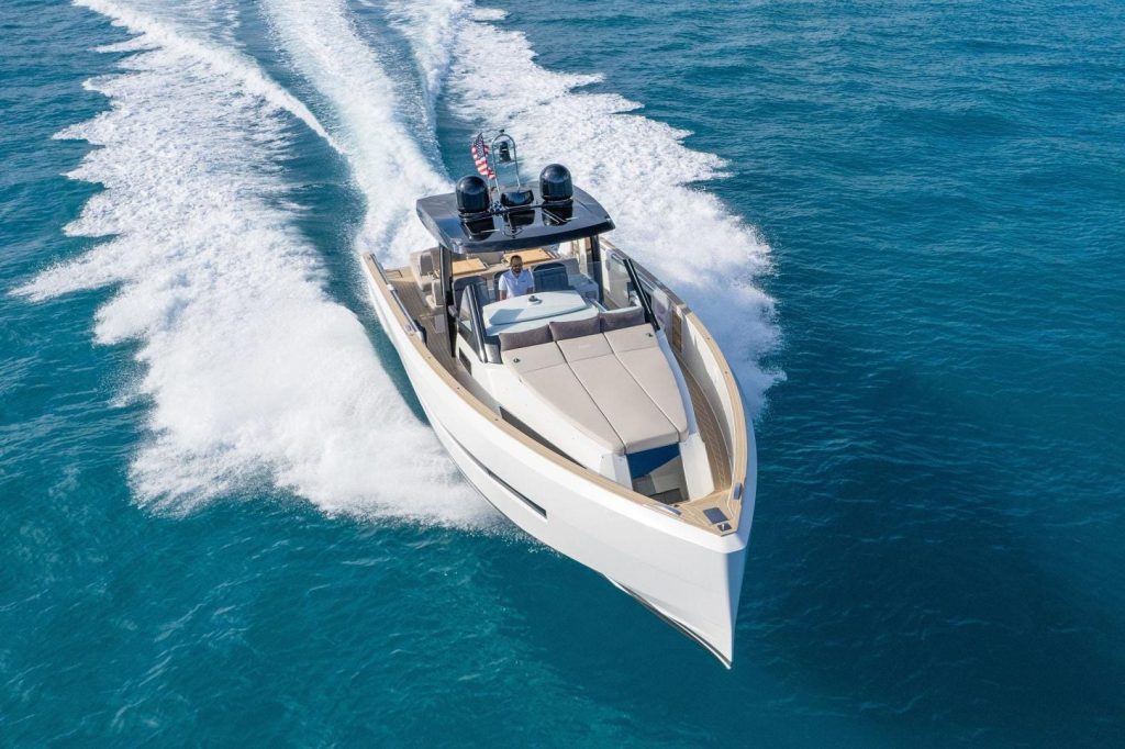 Luxury 48ft Fjord stylish yacht available for charter in Miami