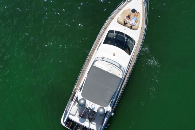Azimut 57ft Modern Yacht sleek luxury yacht available for charter in Miami