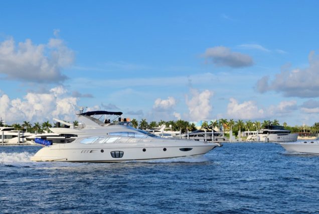 La Dolce Vita 70ft Azimut luxury yacht available for charter in Miami