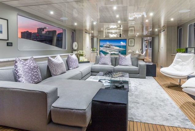 110ft Horizon “The Nirvana” formal dining area perfect for exclusive meals and events