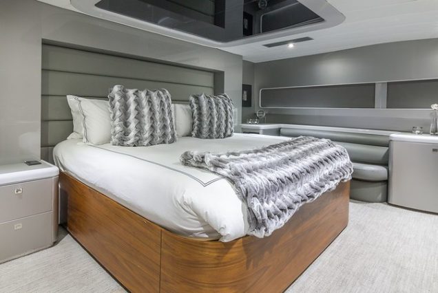 110ft Horizon “The Nirvana” spacious master bedroom offering ultimate comfort and privacy