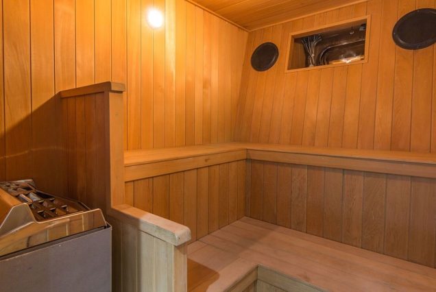 110ft Horizon “The Nirvana” private sauna delivering a true spa experience onboard