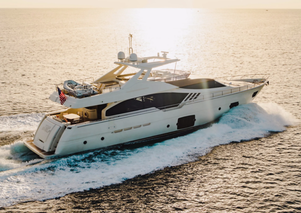 Top Shelf 87ft Ferretti Miami luxury yacht available for charter
