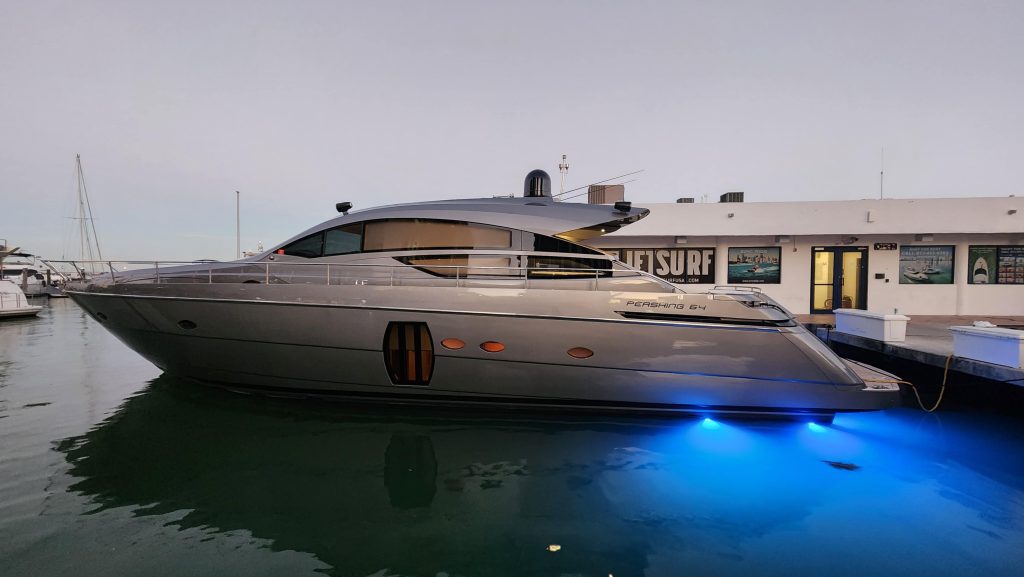Luxury 64ft Pershing Wind Miami high-performance luxury yacht available for charter
