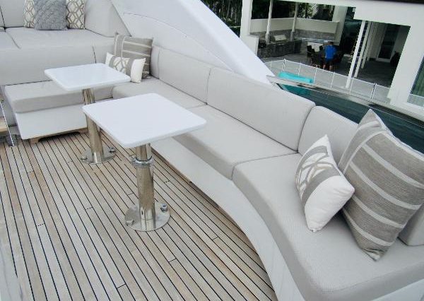Luxury 105ft Leopard Miami elevated lounge offering breathtaking ocean and skyline views