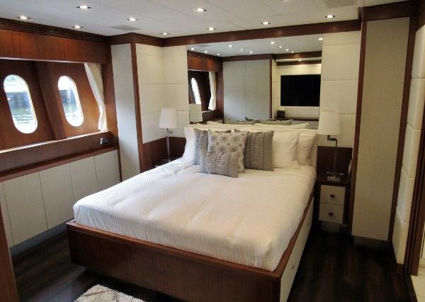 Luxury 105ft Leopard Miami master suite with private bathroom and luxury finishes