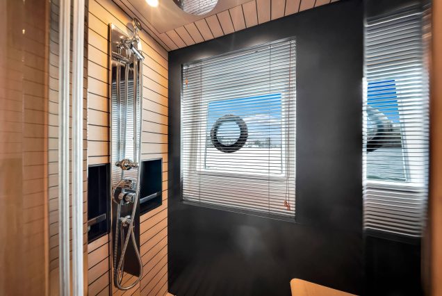 88ft Azimut Cloud9 Miami luxury washroom with premium fittings and finishes