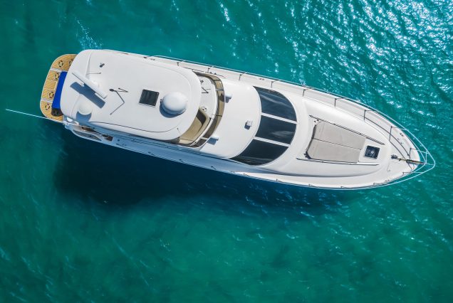 50ft Sea Ray Sedan Coast to Coast Miami spacious sunbed area perfect for relaxing under the sun