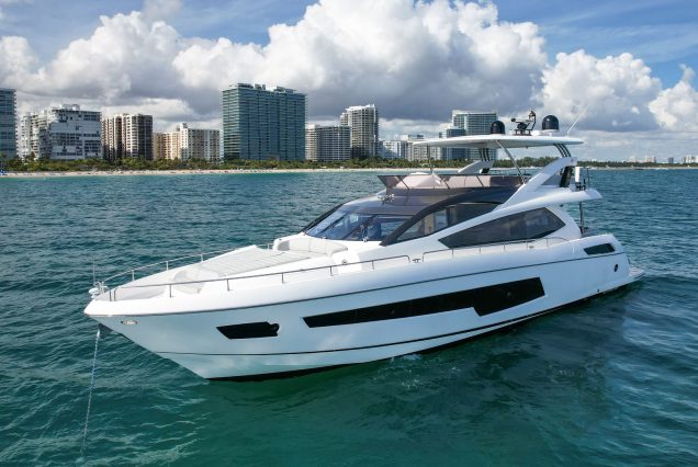 75ft Sunseeker M4 Predator Miami 2020 luxury performance yacht available for charter
