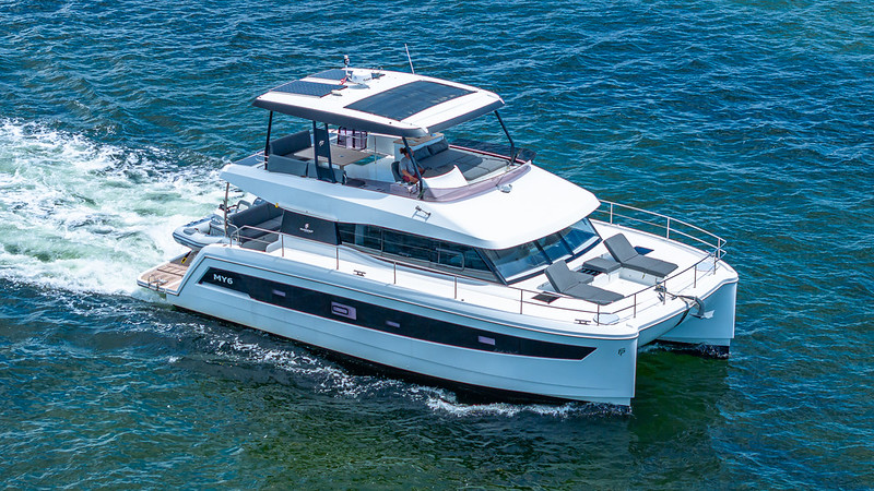 50ft Fountaine Happy Place Miami 2023 luxury catamaran available for charter