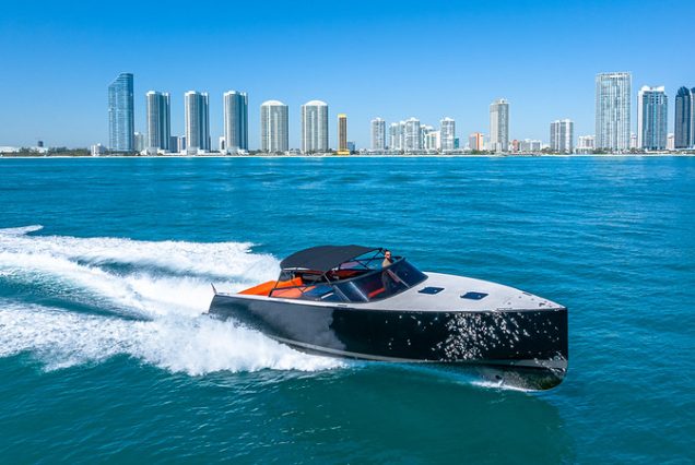 Luxury 40ft Van Dutch Miami iconic designer yacht available for charter