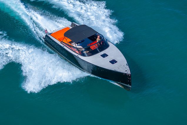 Luxury 40ft Van Dutch Miami iconic designer yacht available for charter