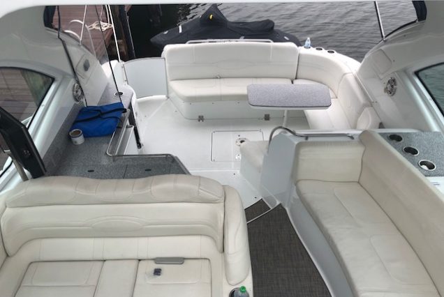 48ft Formula Blessed Yacht Miami open deck lounge perfect for stylish social cruising