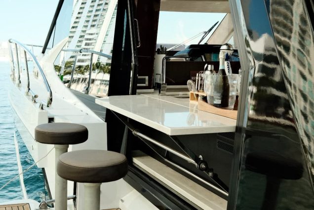 Modern 53FT Galeon Miami luxury yacht available for premium charter experiences