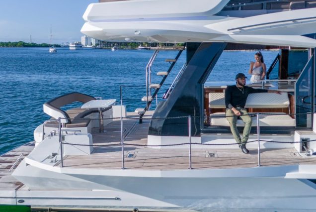 Modern 53FT Galeon Miami luxury yacht available for premium charter experiences
