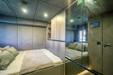 Sunreef 70ft ARCHIPIELAGO Miami guest cabin with ultra-modern interiors and premium sleeping comfort