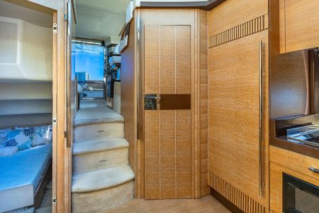 55ft Azimut El-Faraon Miami fully equipped galley with modern layout