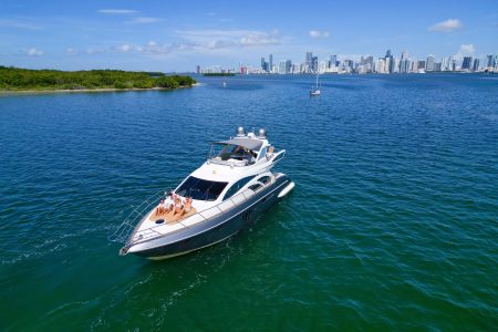 Azimut 57ft Modern Yacht sleek luxury yacht available for charter in Miami