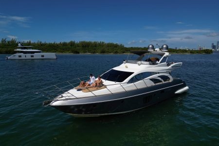 Azimut 57ft Modern Yacht bow sunbed perfect for sunbathing and relaxation