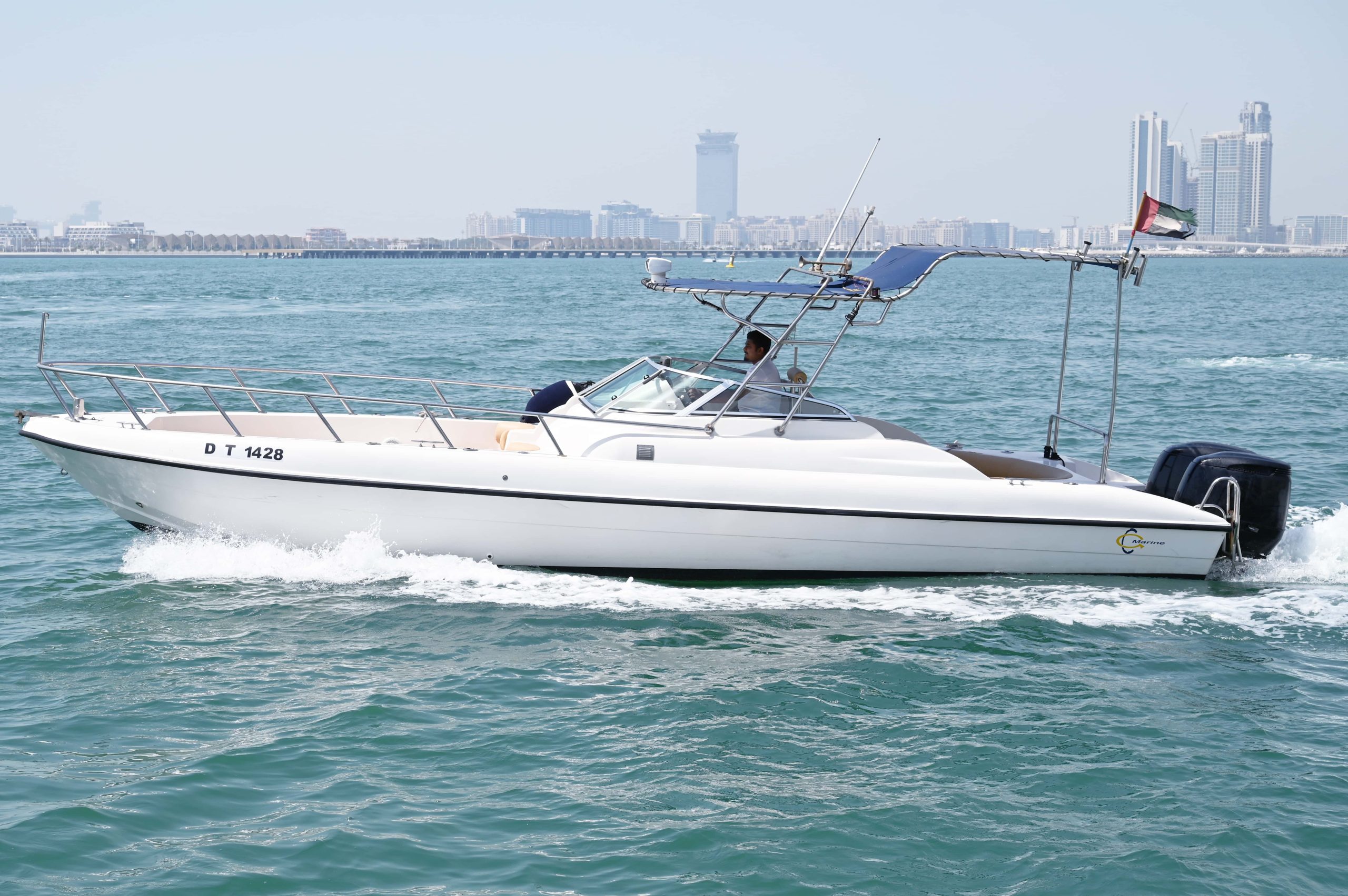 33ft Marine RSY Front Bow Deck with Dubai Marina View