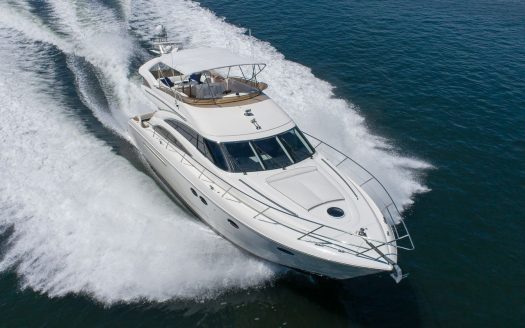 65ft Princess Front Bow Deck cruising in Dubai Marina