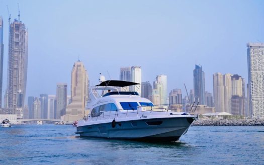 70ft SUPER FLY Front Bow Deck while sailing in Dubai Marina