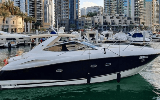 Sunseeker 46FT Yacht sailing on the water